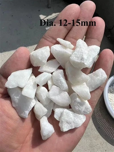 Pierres de gravier blanc