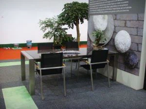 Acier inoxydable 304 Ensemble de table à manger, Canapé Meuble de table basse