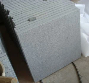 Pavage de granit gris