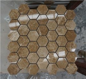Carreaux de mosaïque Marrón Emperador Claro