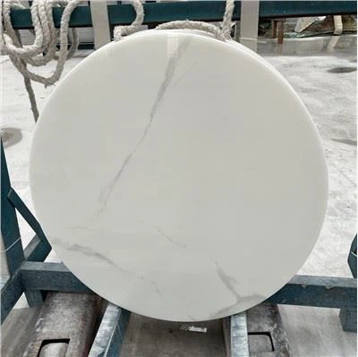 Nano verre cristallisé forme ronde Table Top Café